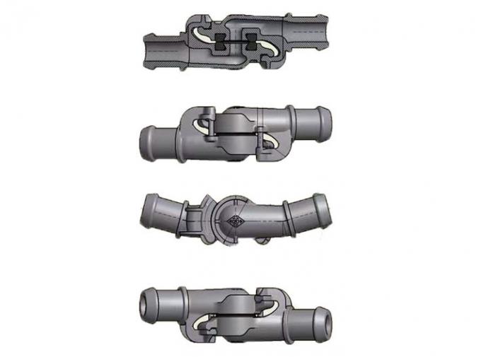 Malleable Iron Train Brake Pipe Hose Coupling EN15807 Galvanization